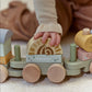 Little Dutch - Safari Friends | Wooden Stacking Block Train