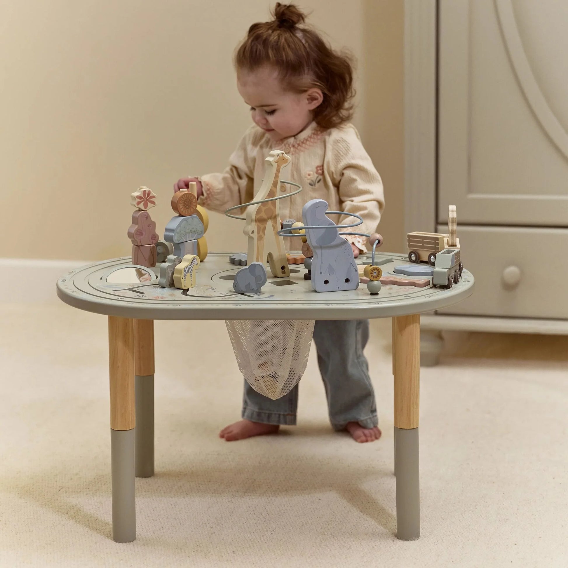 Little Dutch - Safari Friends | Wooden Activity Table XL