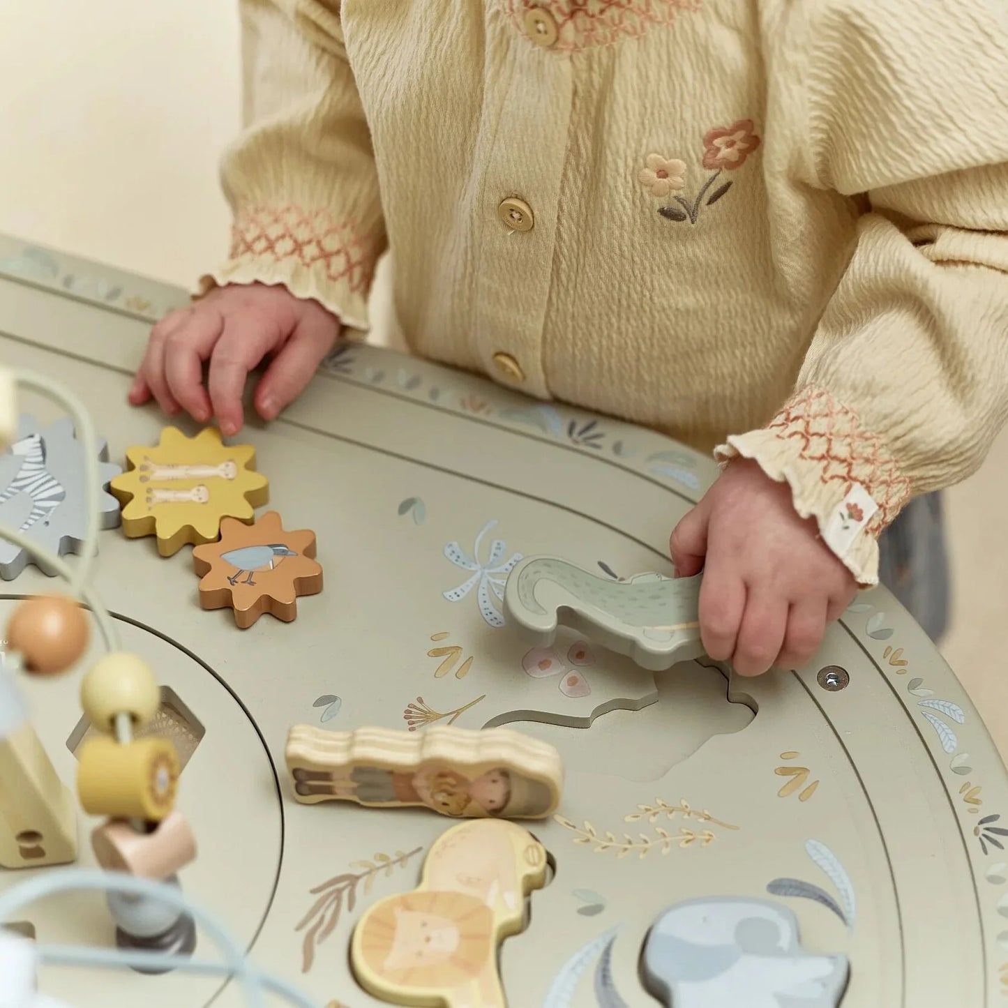 Little Dutch - Safari Friends | Wooden Activity Table XL