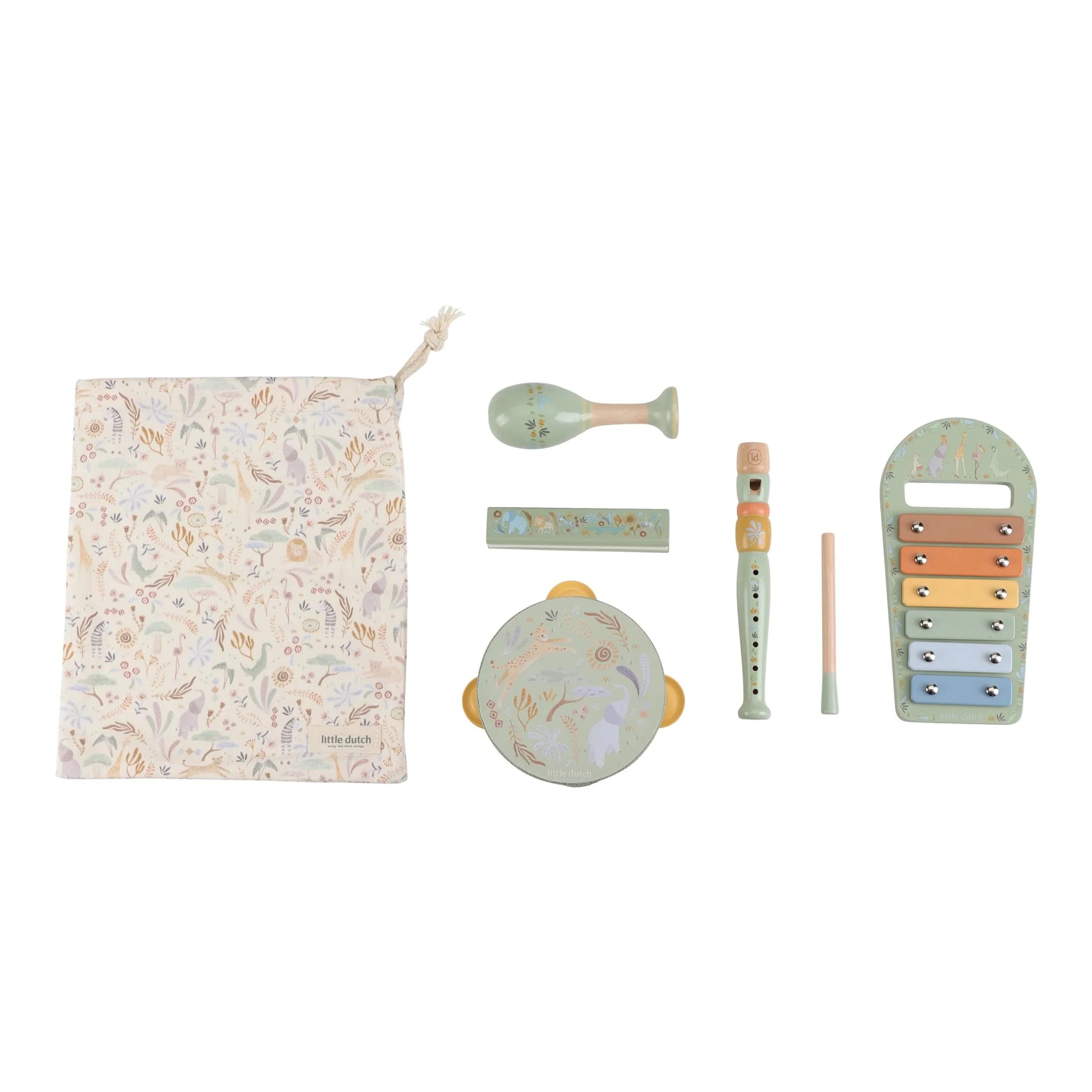 Little Dutch - Safari Friends | Music Set - Green