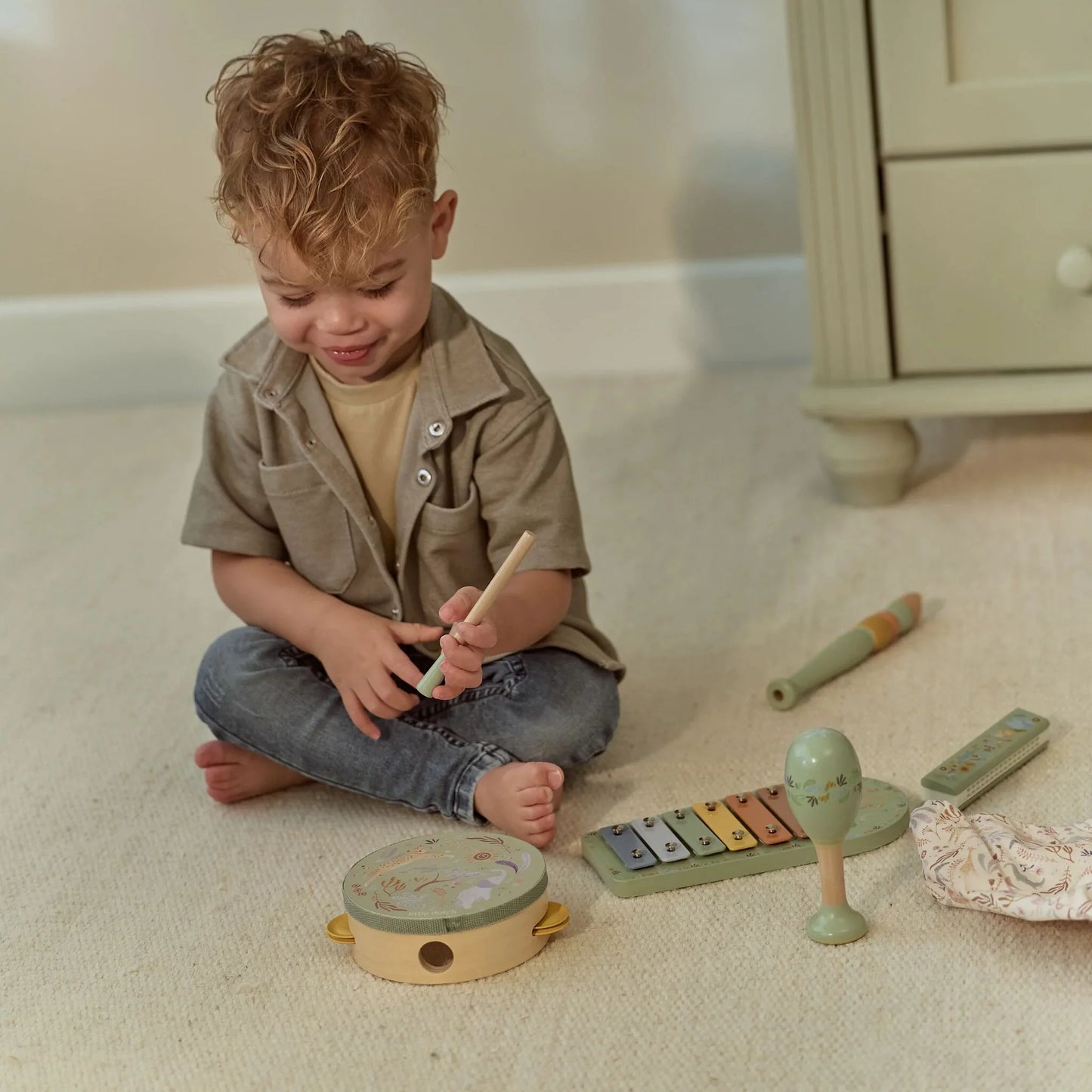 Little Dutch - Safari Friends | Music Set - Green