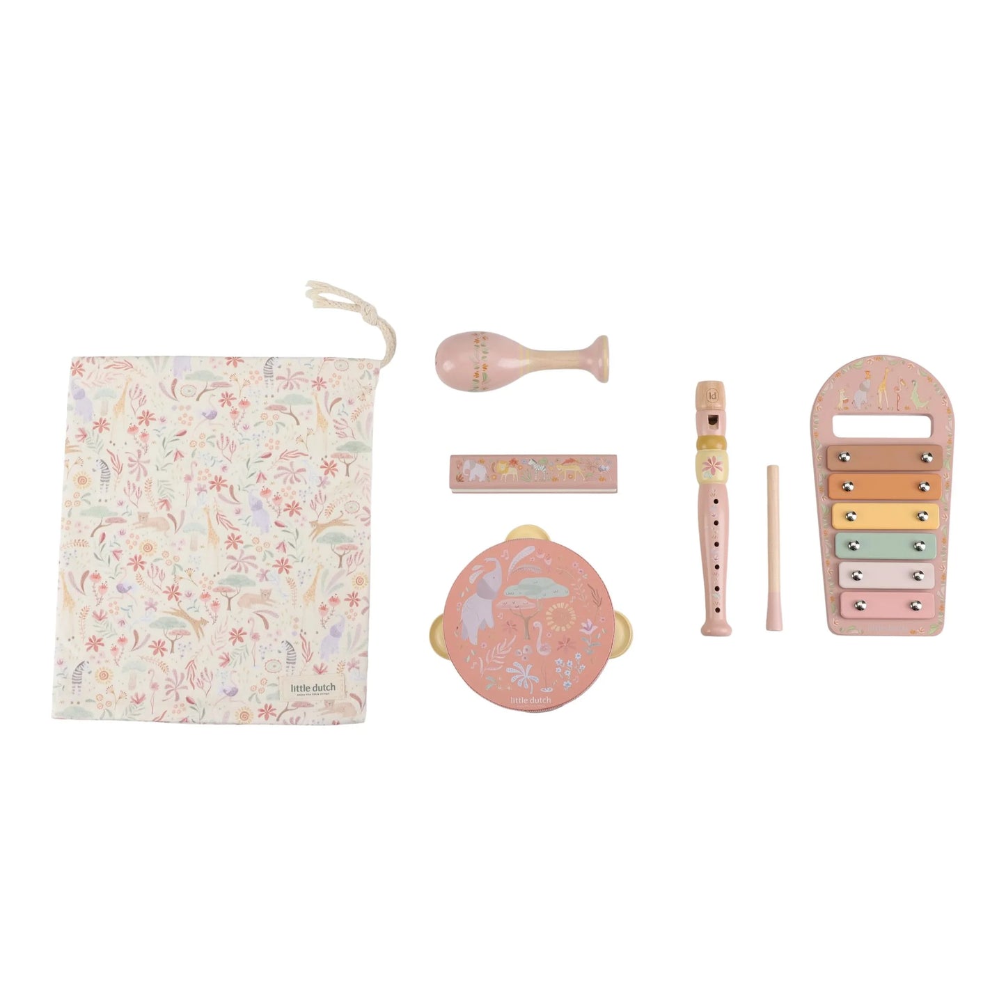 Little Dutch - Safari Friends | Music Set - Pink