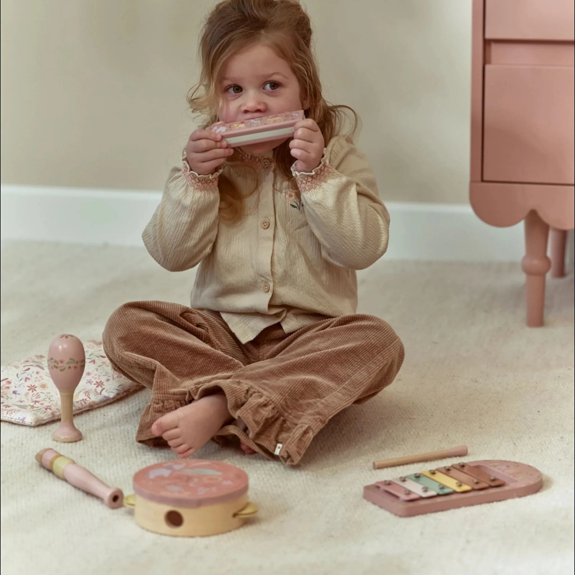 Little Dutch - Safari Friends | Music Set - Pink