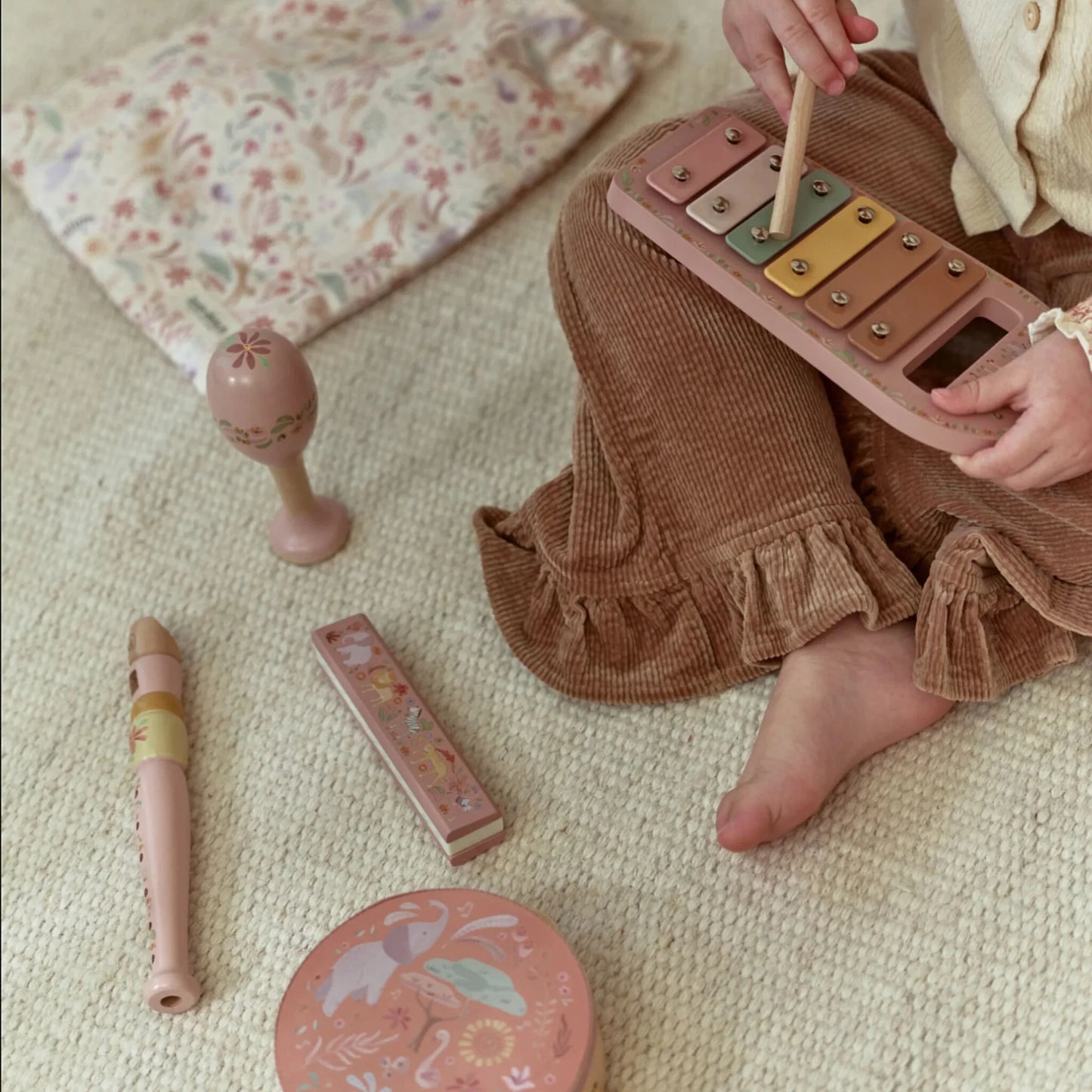 Little Dutch - Safari Friends | Music Set - Pink