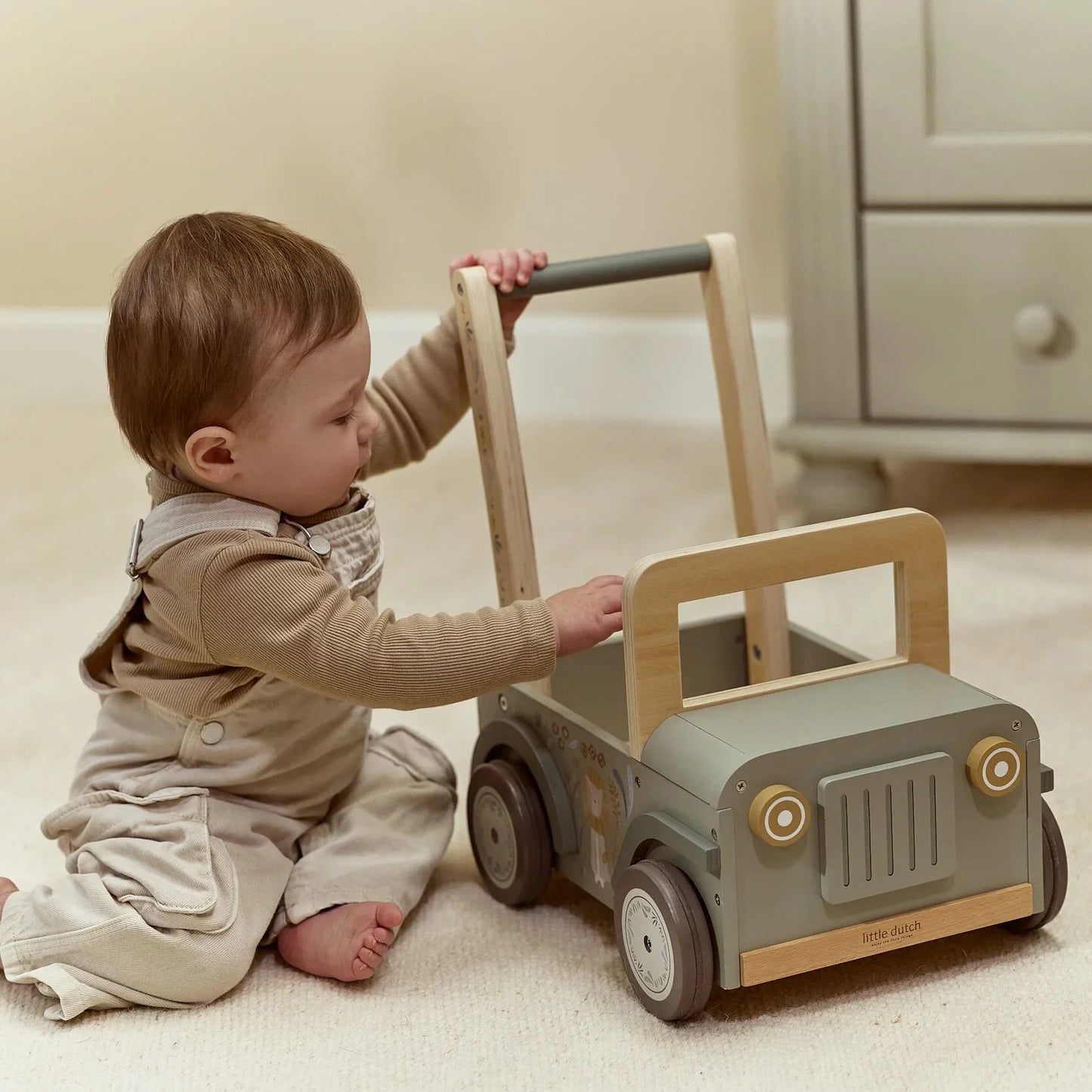 Little Dutch - Safari Friends | Wooden Safari Car