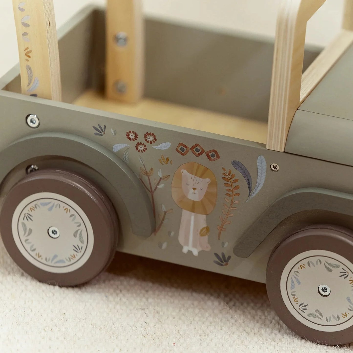 Little Dutch - Safari Friends | Wooden Safari Car