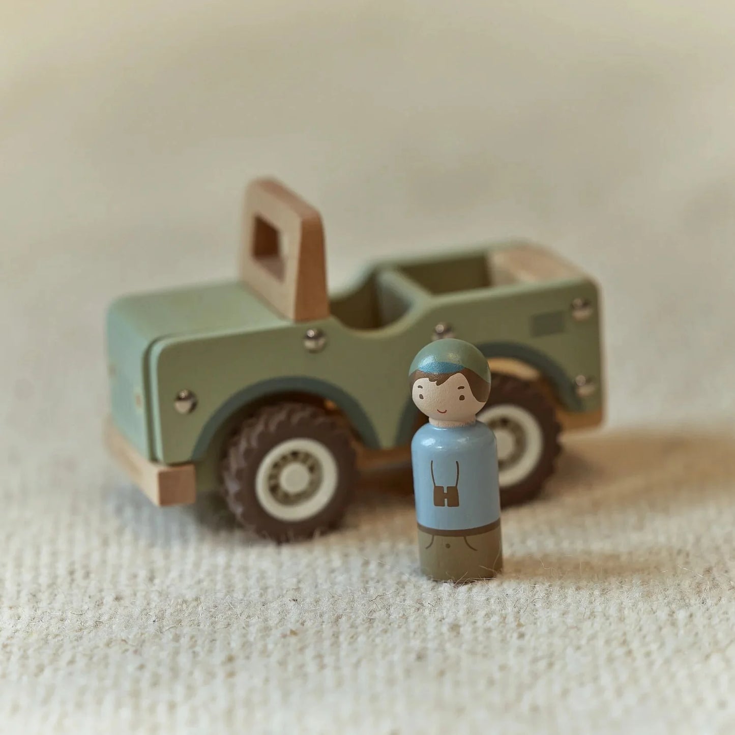 Little Dutch - Safari Friends | Wooden Safari Car