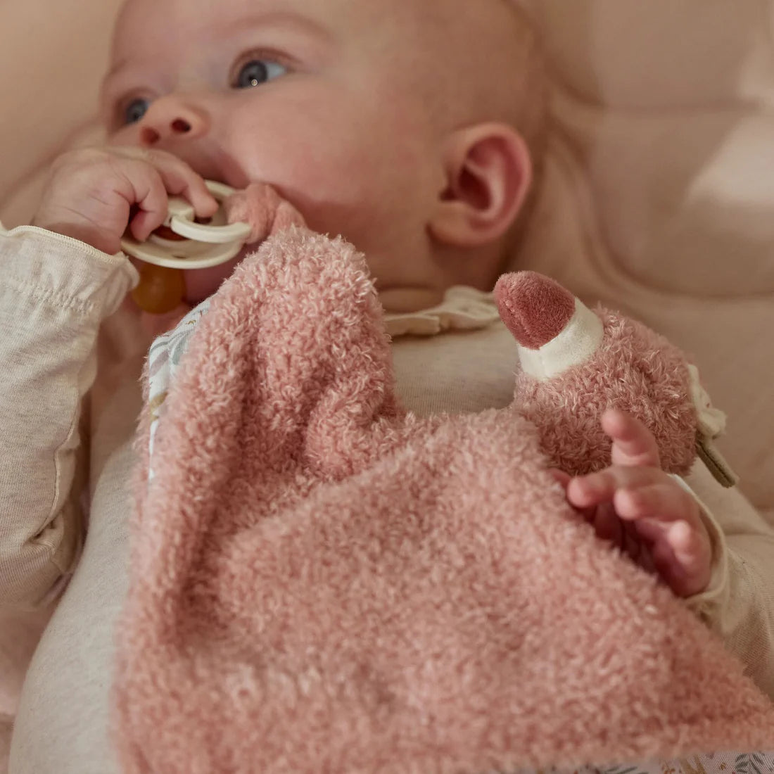 Little Dutch - Safari Friends | Cuddle Cloth - Flamingo