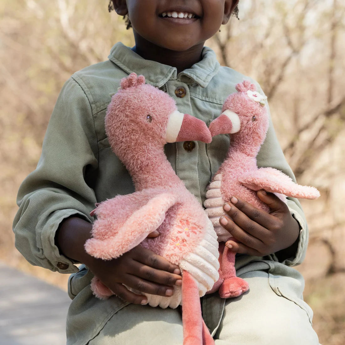 Little Dutch - Safari Friends | Cuddle Flamingo (35cm)