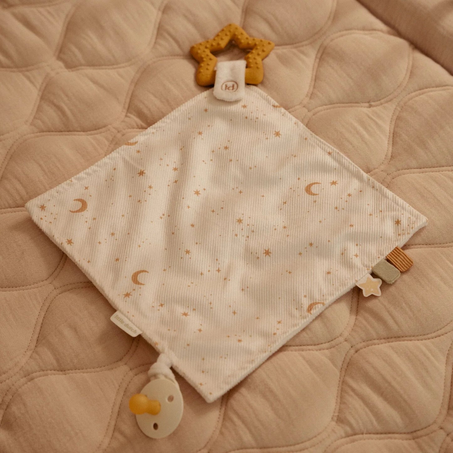 Little Dutch - Cuddle Cloth - Baby Goose With Teething Ring