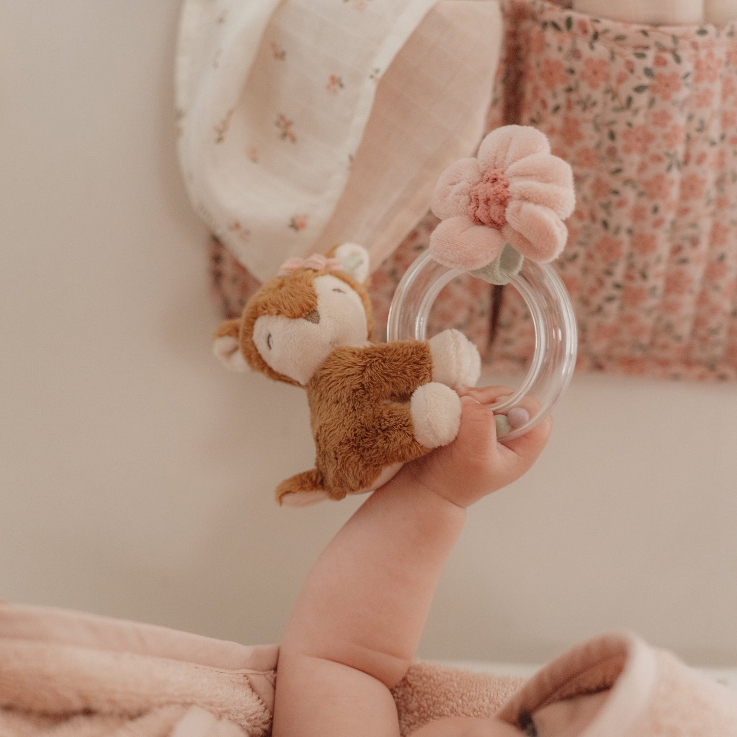 Little Dutch - Fairy Garden | Soft Rattle Ring Deer