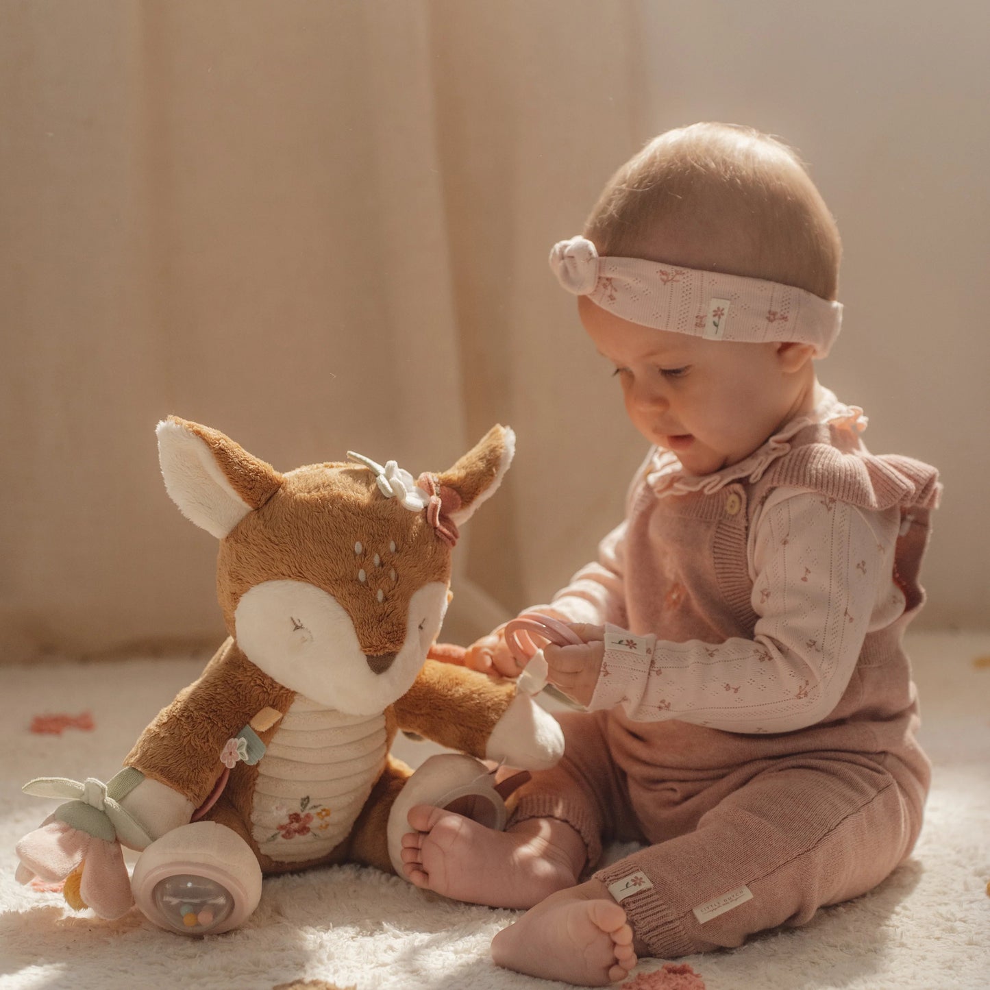 Little Dutch - Fairy Garden | Soft Activity Deer Plush