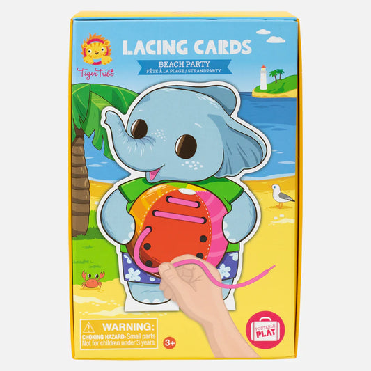 Tiger Tribe Lacing Cards - Beach Party