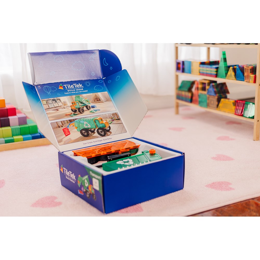 TileTek - 14 Piece Mega Recycling Truck Set