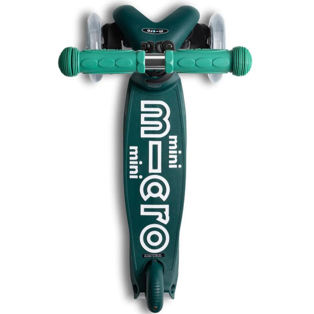 Mini Micro Deluxe Eco 3 Wheel Scooter Deep Green 1