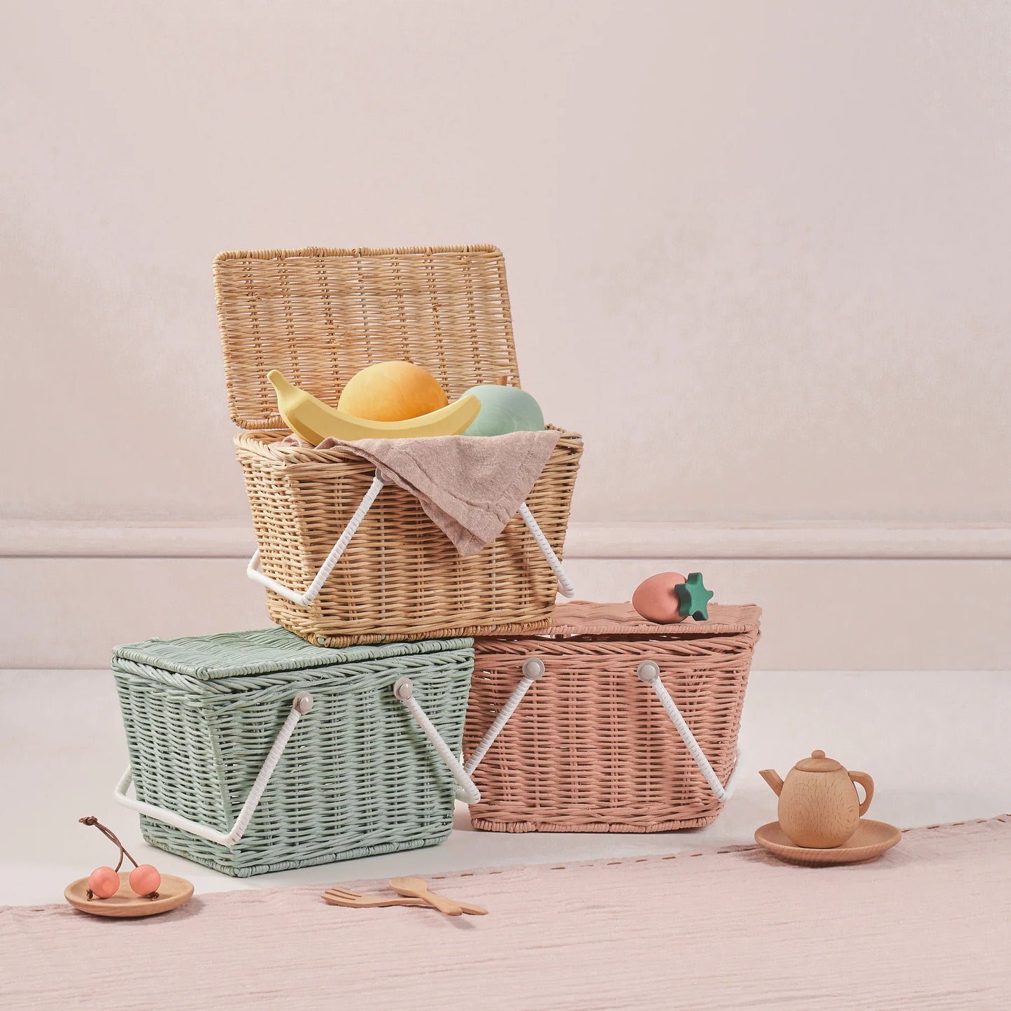 Olli Ella - Piki Rattan Basket - Natural