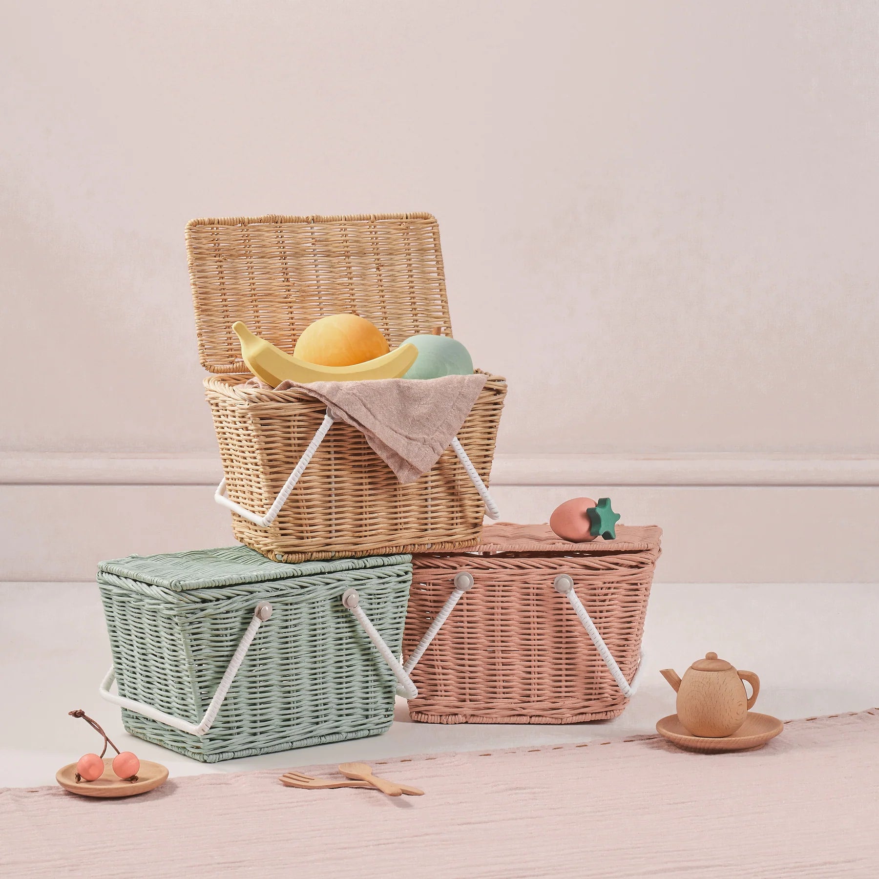 Olli Ella - Piki Rattan Basket - Natural