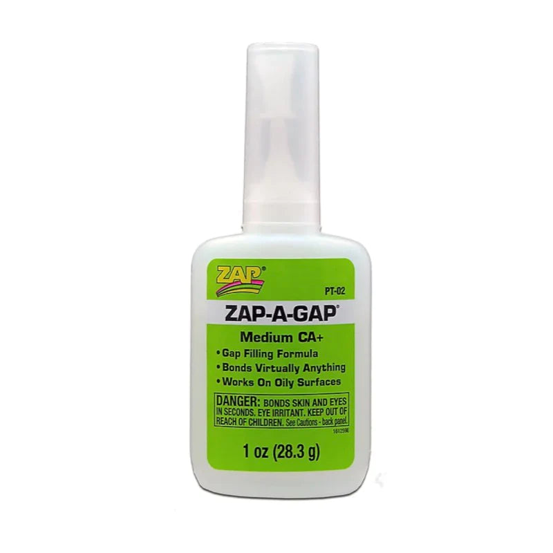 Zap Cyanoacrylic Adhesive Green Medium PT02