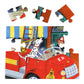 Eeboo Red Fire Truck 20 Piece Puzzle