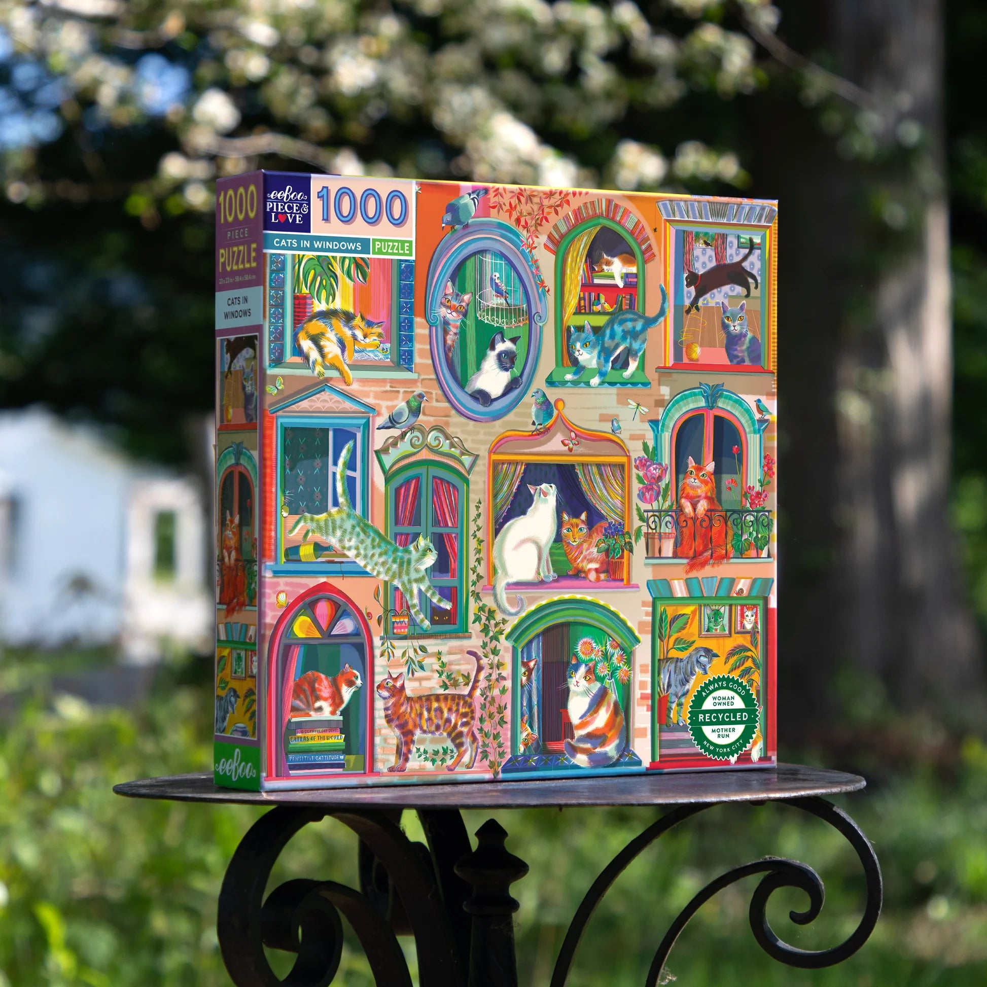 Eeboo Puzzle 1000pc Cats in Windows