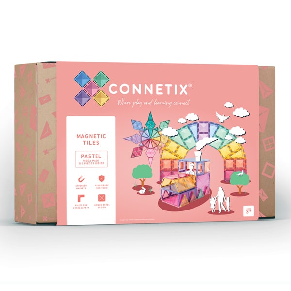 Connetix Tiles 202 Piece Pastel Mega Pack