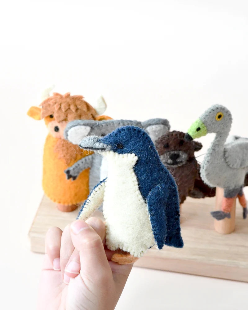 Tara Treasures - Australian Phillip Island Animals Finger Puppet Set
