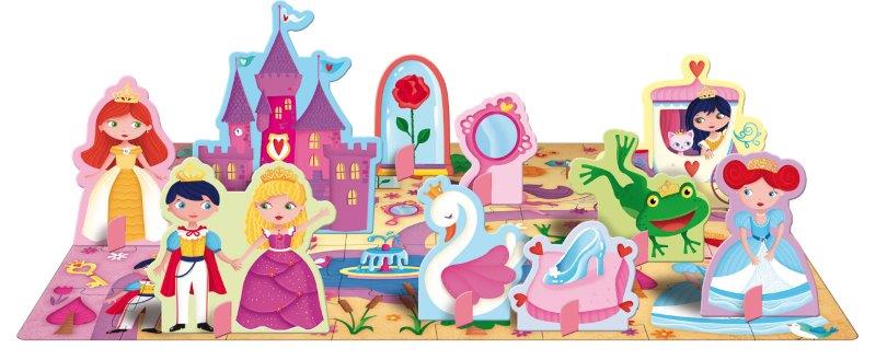 Sassi 3D Puzzle and Book Set - The Princesses