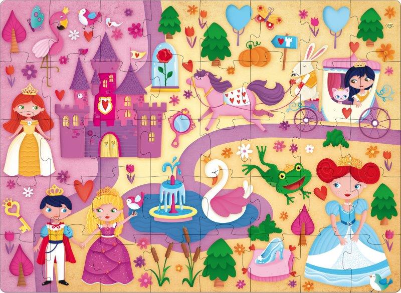 Sassi 3D Puzzle and Book Set - The Princesses