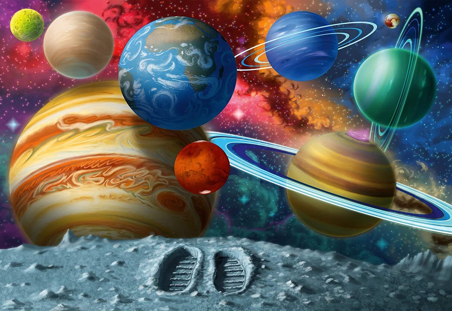 Ravensburger Stepping into Space 24pc Supersize Floor Puzzle