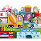 Sassi 3D Puzzle and Book Set - Learn Shapes with Vehicles