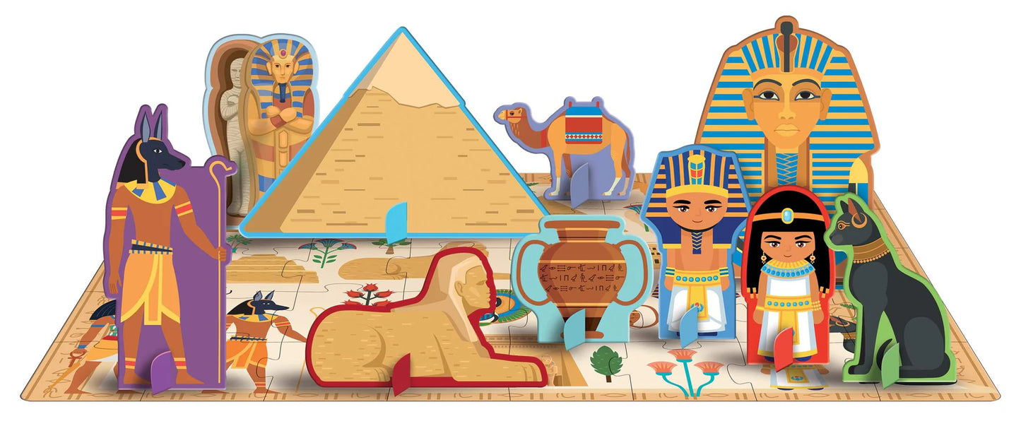Sassi 3D Puzzle and Book Set - Read and Learn Egypt