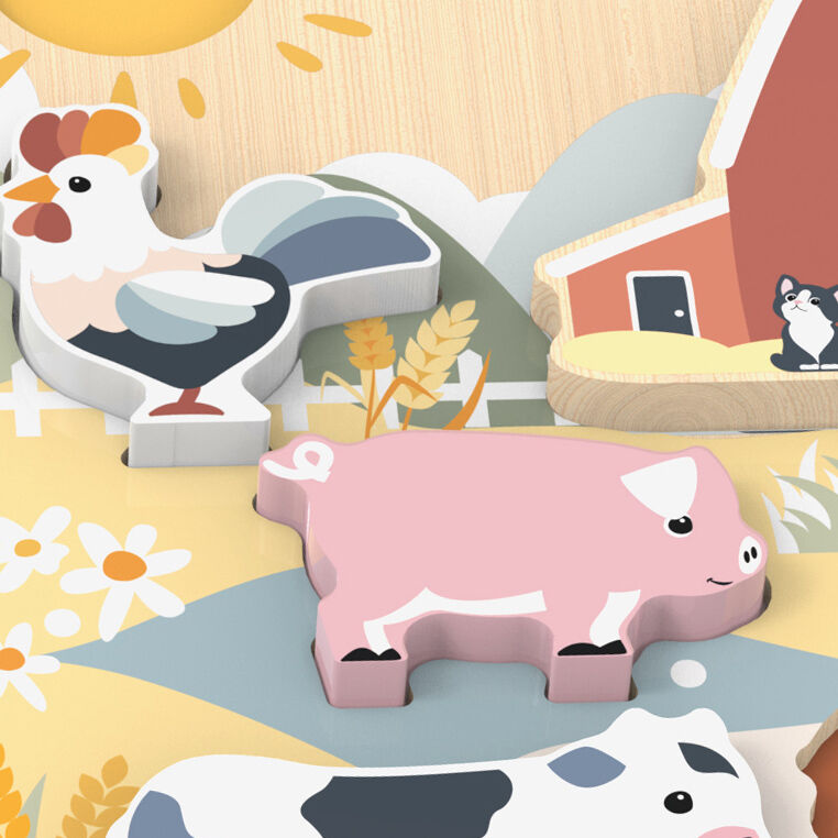 Speedy Monkey - Farm Chunky Puzzle