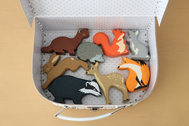 Tender Leaf Badger Wooden Animal