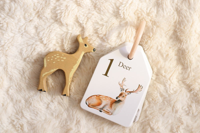 Tender Leaf Fallow Deer Wooden Animal