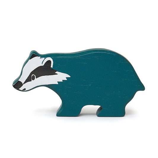 Tender Leaf Badger Wooden Animal