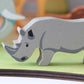 Tender Leaf Rhino Wooden Animal