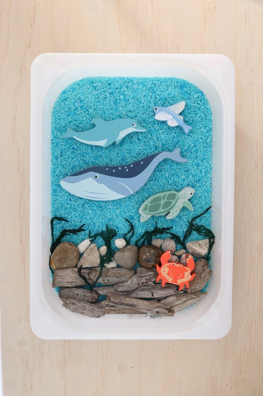 Tender Leaf Crab Wooden Animal