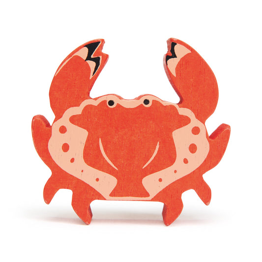 Tender Leaf Crab Wooden Animal