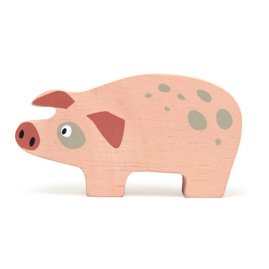 Tender Leaf Pig Wooden Animal