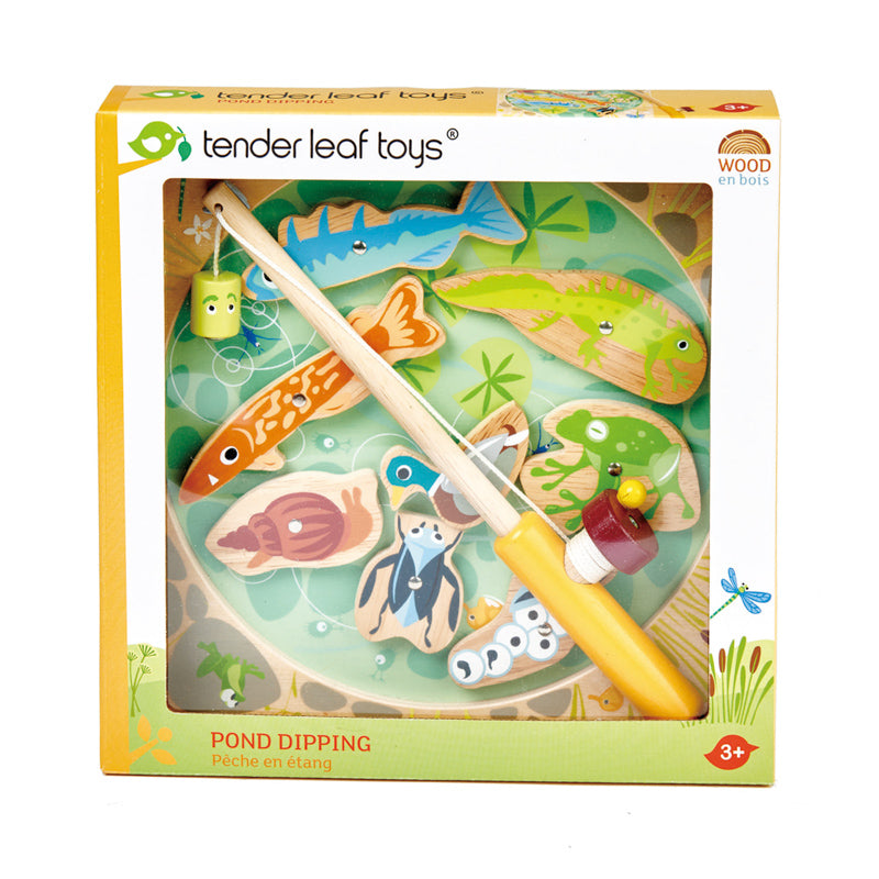 Tender Leaf Pond Dipping Fishing Game Wooden