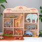 Tender Leaf Safari Animals Display Shelf Set