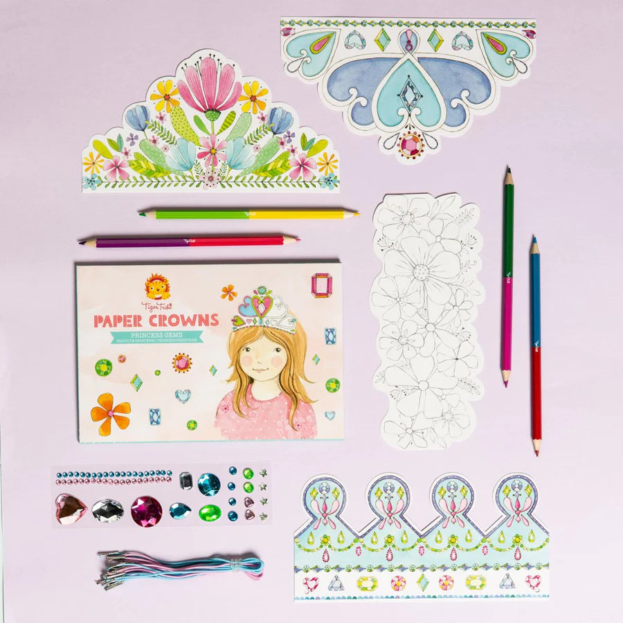 Tiger Tribe Paper Crowns - Princess Gems