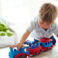 Green Toys Train Blue with Carriages