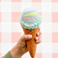 Tara Treasures - Felt Ice Cream Set - Waffle Cones and 9 Ice Cream Scoops