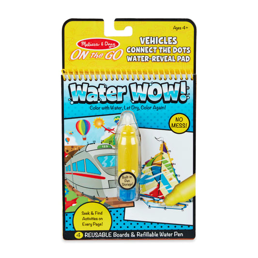 Melissa and Doug On the Go Water Wow - Connect the Dots Vehicles