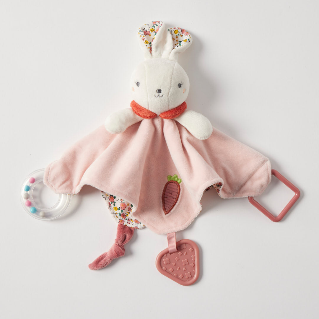 Jiggle & Giggle - Hugglies Bunny Rattle Comforter