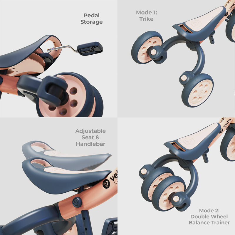 Yvolution - Velo Trike 2 in 1 | Peach