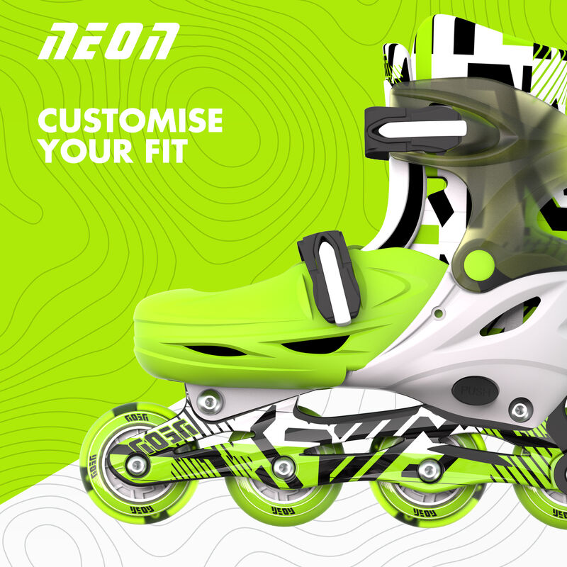 Yvolution - Neon In line Skates Goteki Green & Black