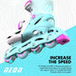 Yvolution - Neon Inline Skates Teal & Pink