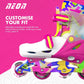 Yvolution - Neon Combo Skates Pink & Yellow
